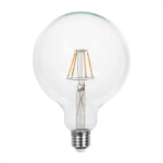 LED лампа 12W Filament Глобо Ф125 E27 Топло Бяла Светлина
