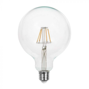 LED лампа 12W Filament Глобо Ф125 E27 Топло Бяла Светлина