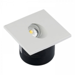 LED Луна 3W Квадрат Топло Бяла Светлина