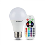 LED лампа E27 RGB + Бяла Светлина