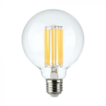 LED лампа 18W Filament Глобо Ф95 E27 Топло Бяла Светлина