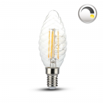 LED лампа 4W Filament Decor E14 Топло Бяла Светлина - Димиреума