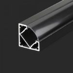Алуминиев Ъглов Профил Черен_За LED ЛентаІ_2000x19x19mm