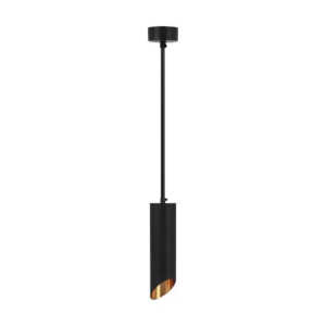 Полилей 1xGU10 Черен D55x200mm