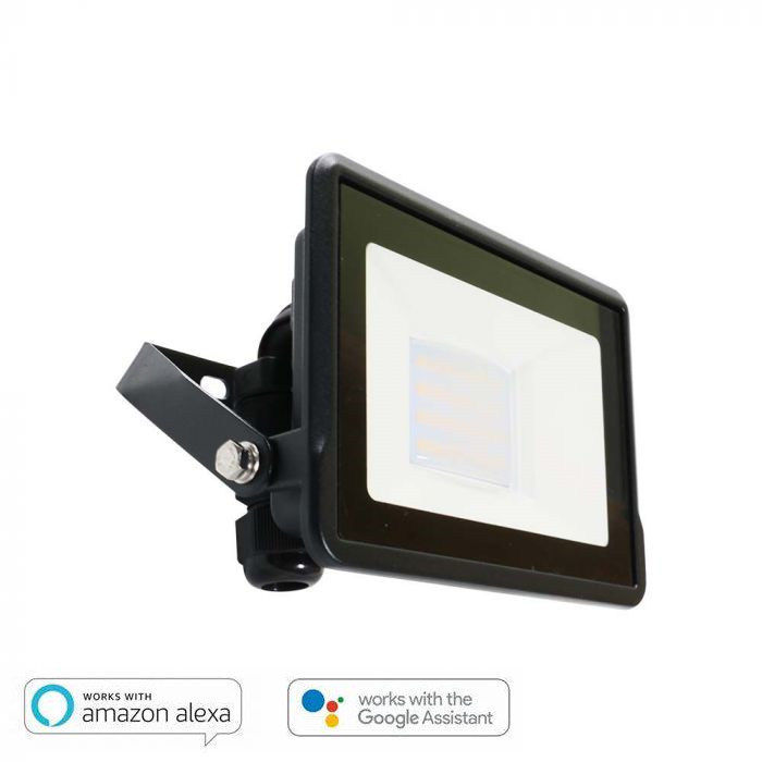 LED Прожектор_50W_Съвместим С _AMAZON ALEXA & GOOGLE HOME RGB+WW+CW