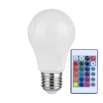 LED лампа 8.5W E27 RGB +3000_4000K