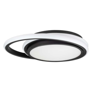 LED Плафониера Черна IP20