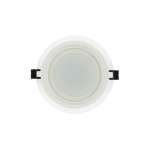 LED Луна 6W Стъкло - Кръг IP44 Бял Ринг