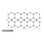 LED Система HEXAGON 10 364W 36400Lum