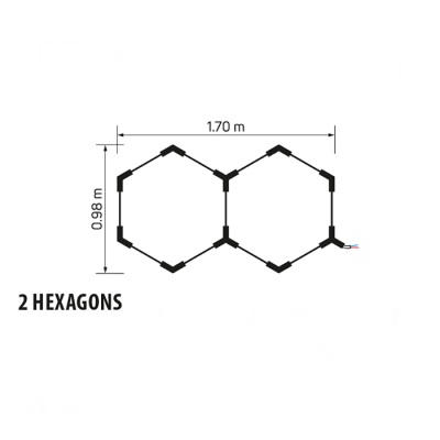 LED Система HEXAGON 2_77W_7700Lum