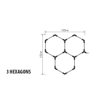 LED Система HEXAGON 3 105W 10500Lum