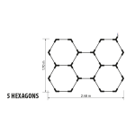 LED Система HEXAGON 5 168W 16800Lum