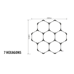 LED Система HEXAGON 7 210W 21100Lum