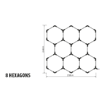 LED Система HEXAGON 8 245W 24500Lum
